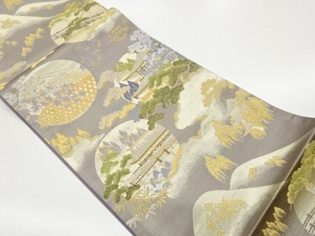 JAPANESE FUKURO OBI / WOVEN FLOWERS